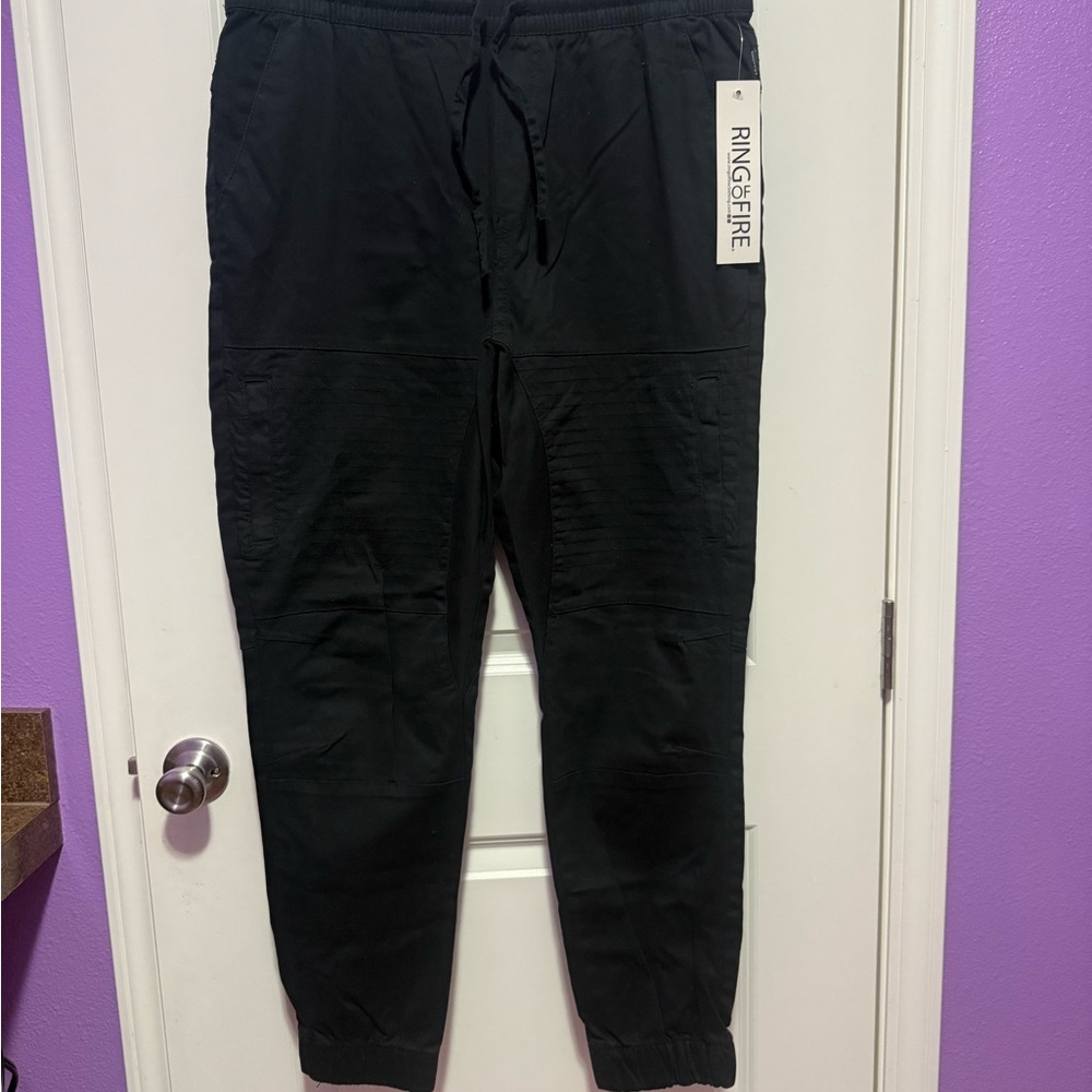 Ring of Fire Men's Black Joggers